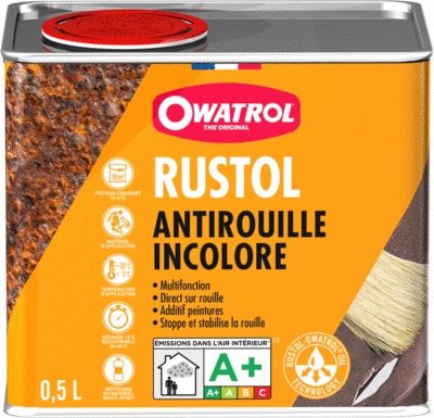 Antirouille pénétrant incolore RUSTOL 500 ml - OWATROL