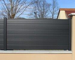 Clôture PVC grise L 1500 x H 900 mm MOREY