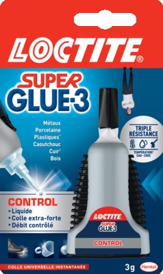 Colle Super Glue-3 Control liquide 3g LOCTITE, 5906