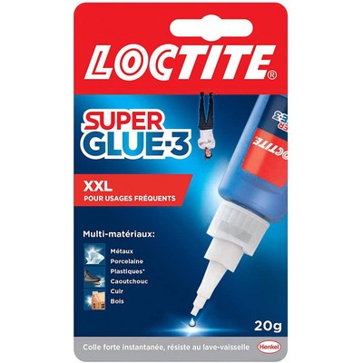 Colle Super Glue-3 professionnelle 20g LOCTITE, 288469, Peinture et  droguerie