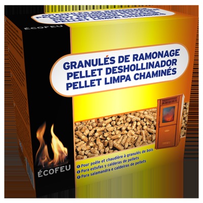 Granulés de ramonage 1.5 kg spécial poêle à pellets ECOFEU, 563214, Chauffage Climatisation et VMC