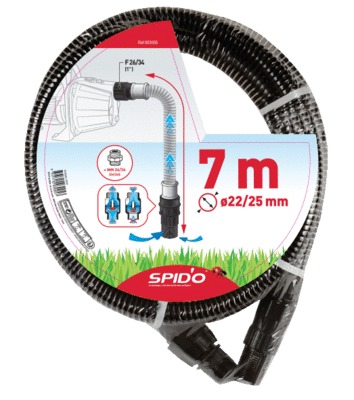 32 mm LW ; 5 m de tuyau d'aspiration avec filtre d'aspiration schwimmendem  et 1 1/4 AG connecteur : : Bricolage