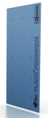 Plaque de plâtre phonique Placophonique BA13 2,50 x 1,20 m PLACO