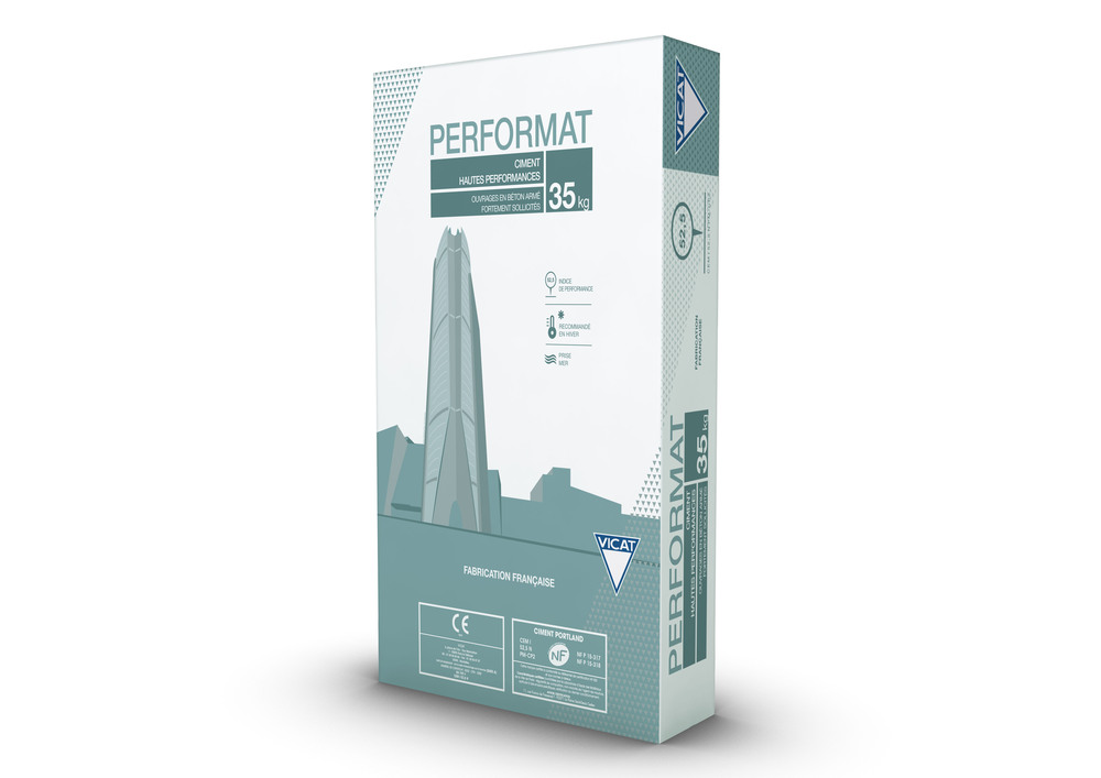 Ciment gris NF 52 5 hautes performances 35 kg Performat VICAT