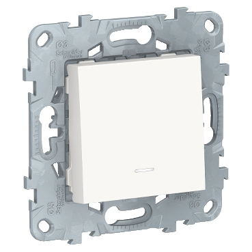 NU321354 - Unica - double va-et-vient - 10A - connexion rapide - 2 mod - Anthra - méca ul - Professionnels | Schneider Electric France