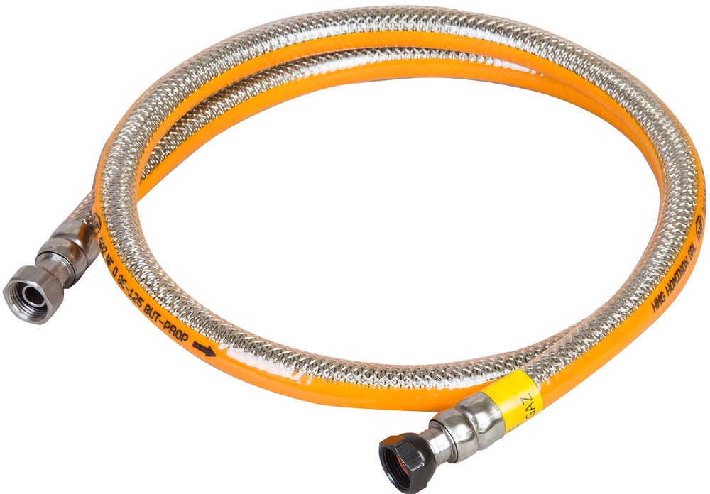 CLESSE - Flexible de gaz FLEXIGAZ-INOX-BUPRO 1,00m pour butane propane à raccords mécaniques