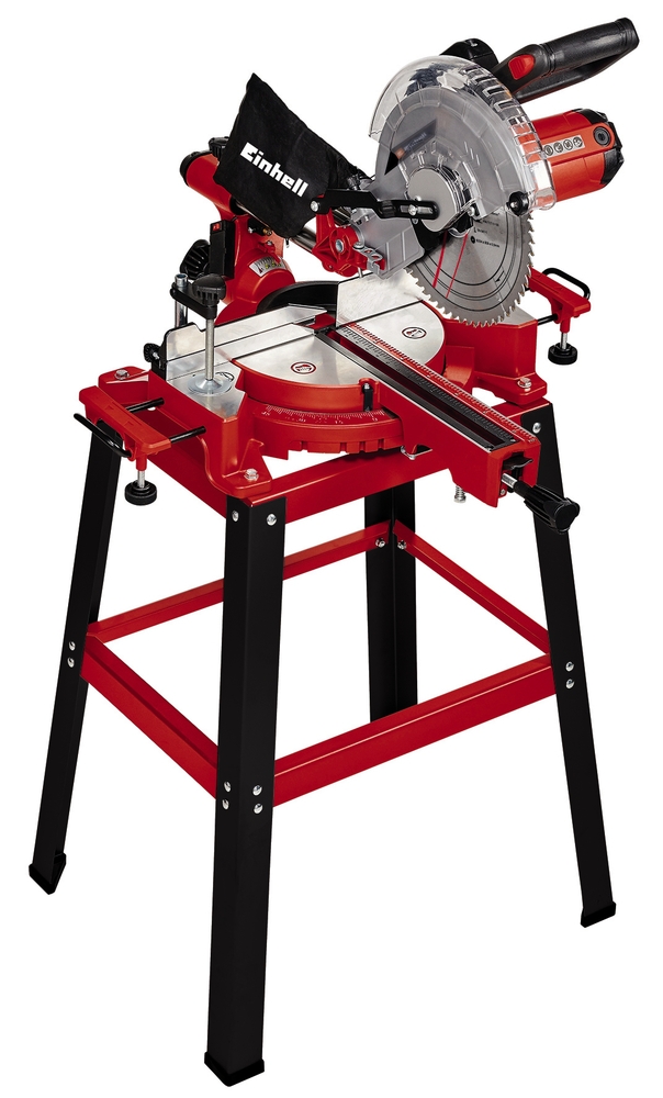 Einhell Scie à Onglet Radiale TC-SM 2131 Dual – 1800 W, Coupe Max 310 Mm, Laser, Table Pivotante, Sac Poussière, Idéale Bois & Matériaux
