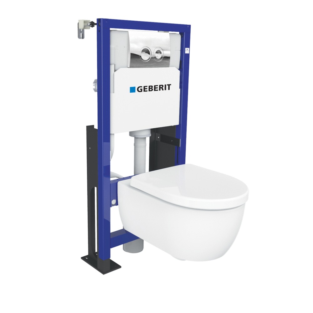 WC suspendu sans bride Osmose 2 Rimfree GEBERIT, 1371593, Salle de bains  et WC