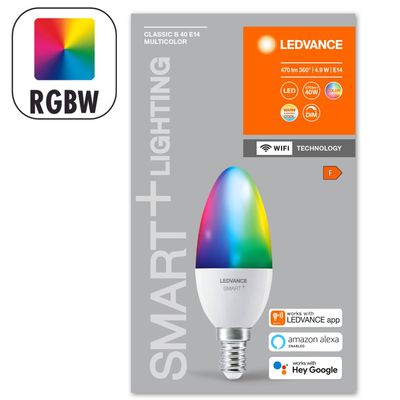 Ampoule LED connectée WIFI couleurs changeantes E14 40 W