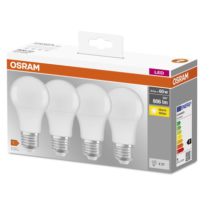 Ampoule LED E27 dépolie 16 W=2500 lumens blanc chaud OSRAM, 1330318, Ampoule, luminaire et eclairage
