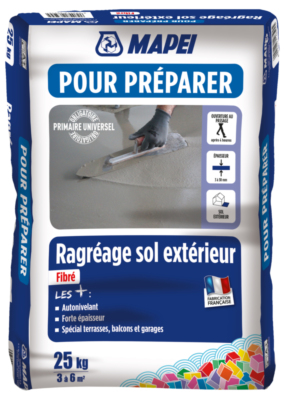 Ragréage sol extérieur fibré 25 kg MAPEI, 1220381, Revêtement de sol,  carrelage et lambris intérieur