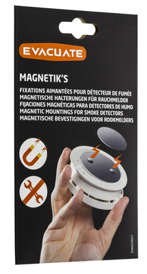 uniTEC Support magnétique universel pour détecteur de fumée sur