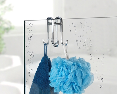 Crochet pour paroi de douche en verre Wenko - 1001 Patères