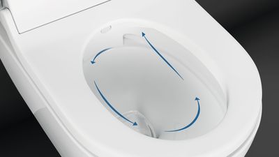 Pack WC japonais lavant suspendu Geberit Laita Premium Rimfree