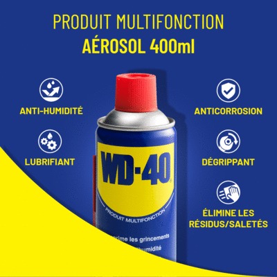Dégrippant multi-fonctions en aérosol 400ml WD-40