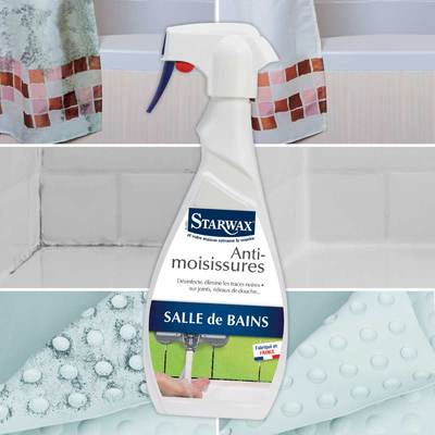 STARWAX Anti-moisissures pour Joints et Salle de Bains - 500ml - Idéal pour  Désinfecter et Détruire les Moisissures dans les Pièces Humides &  Détartrant Surpuissant en Gel pour WC - 750 ml 