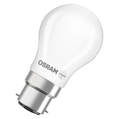Ampoule LED B22 standard dépolie 4 W = 470 lumens blanc chaud - OSRAM