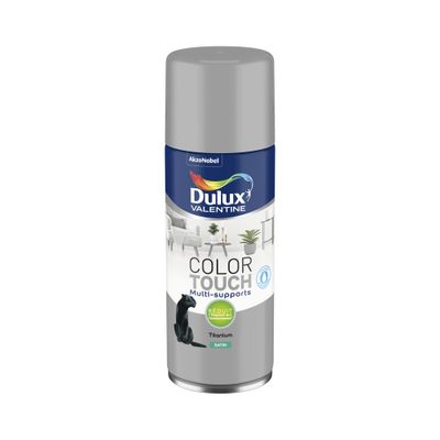 Bombe de peinture Color Touch titanium satin 400 mL - DULUX VALENTINE