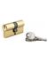 Cylindre de serrure double entrée 30 x 30 mm SA laiton 3 clés THIRARD