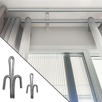 Agrafe fleur de lys en métal Finition Acier par 20 - MOBOIS