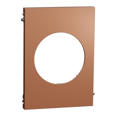 Plaque de finition centrale 1 poste Odace 2025 Architecte effet cuivre - SCHNEIDER ELECTRIC