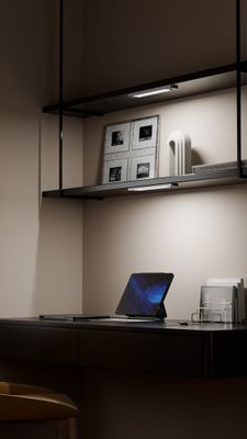 Réglette LED dressing 60cm rechargeable avec détecteur de mouvements et variateur - LINK2HOME
