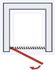 Porte de douche pivotante 80x192 cm profilé or verre transparent 5 mm NewStyle - SCHULTE