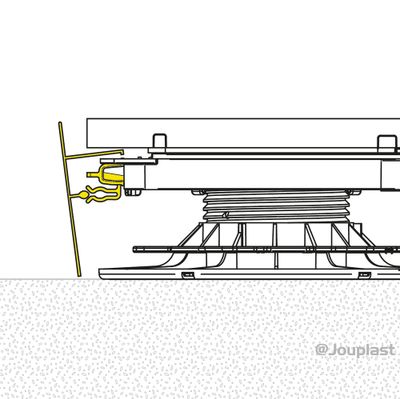 Clip de fixation pour profilé de finition X8 JOUPLAST