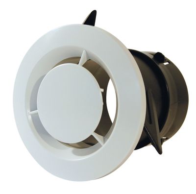 Bouche d'extraction pour VMC simple flux blanche diamètre 80 mm AUTOGYRE