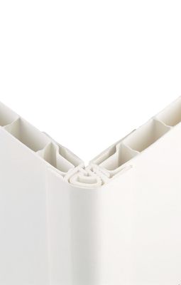 Profil d'angle interne ou externe PVC blanc lambris épaisseur 5 à 8 mm - longueur 2600 mm - GROSFILLEX