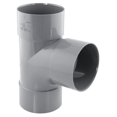 Culotte PVC évacuation 87° femelle/femelle Ø80 - FITT
