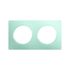 Plaque de finition 2 postes vert d'eau Casual Evo - DEBFLEX