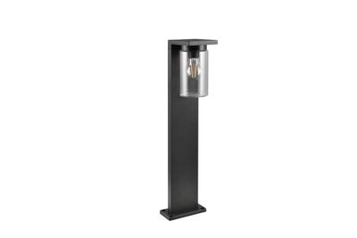 Potelet extérieur E27 65cm détecteur crépusculaire Ardila noir  IP44 40W - TRIO