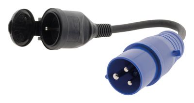 Adaptateur caravane femelle  16A en CEE17 mâle
