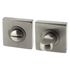 Rosaces de porte carrées à condamnation Mira aluminium nickel mat 50 x 50 mm ALPERTEC