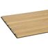 Panneau décoratif Decowall Blend chêne ivoire sur fond noir - Lot de 2 - 17 x 300 x 2600 mm - AJ TIMBER