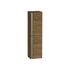 Colonne de salle de bains Thana 2 portes L35 x H140 x P32 cm panneau de particules vieux chêne