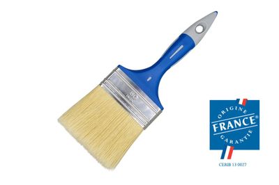 Pinceau plat bi-matière toute peinture largeur 80mm SAVY