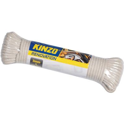 Corde polyester et coton diamètre 3 mm longueur 15 m KINZO