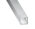 Tube carré aluminium brut 25 x 25 x 1,2 mm 1 m CQFD