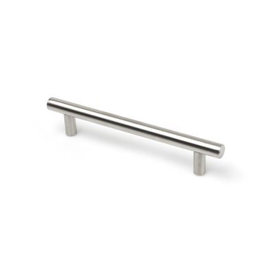Poignée de meuble cylindrique inox entraxe 128 mm REI