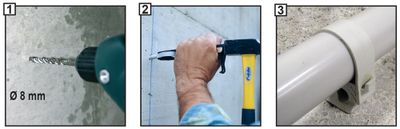 Attaches FIX-ring+ diamètre 25 mm pour tubes IRL par 15 ING FIXATIONS