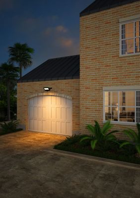 Projecteur extérieur LED détecteur de mouvements Wink 2 noir IP65 5000 lumens blanc chaud - ARIC