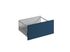 Façade tiroir pour meuble de cuisine Lotus bleu indigo mat 28 x 60 cm OFITRES