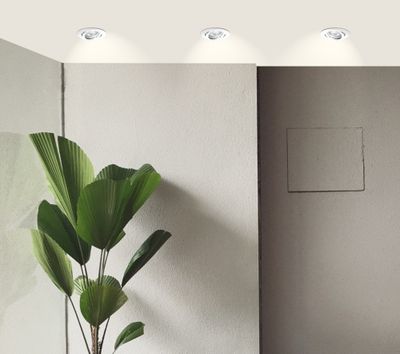 Spots LED encastrables orientables module remplaçable lumière blanc neutre Blanc par 3 - Ruby ARLUX