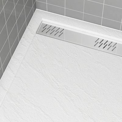 Receveur de douche 80x140 cm acrylique blanc Pedra - AURLANE