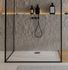 Bonde de douche dome ABS Noire diamètre 90 mm Slim+ WIRQUIN