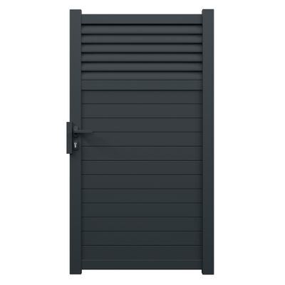 Portillon aluminium JASMIN l.1,00 x H.1,834 m gris livraison directe à domicile GARDEN GATE