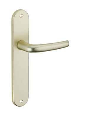 Poignées de porte sur plaques sans trou Maia champagne THIRARD