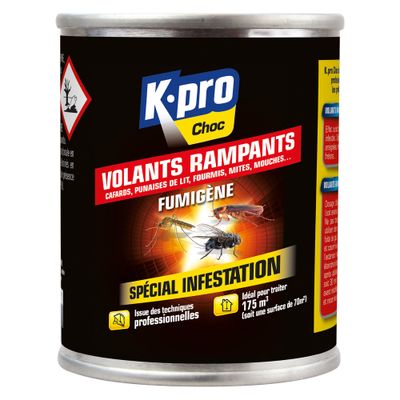 Fumigène tous insectes volants et rampants 70 m² -  K-PRO